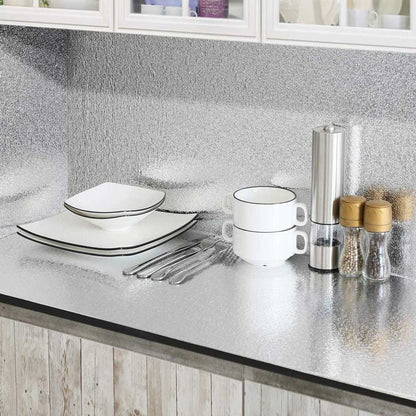Papel Aluminio Adhesivo para Cocina – Protector Antigrasa y Resistente al Calor (2 rollos)